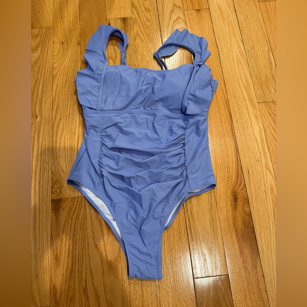 Blue One Piece Swimsuit